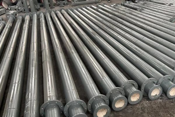 两头法兰式内衬陶瓷管