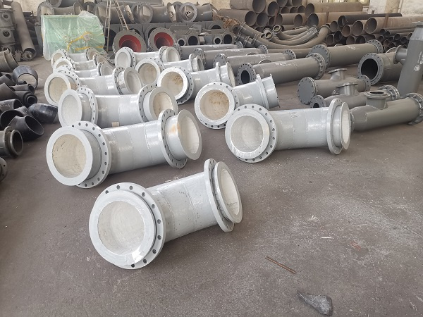 磨煤机粉管磨练陶瓷内衬耐磨弯头