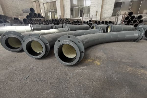 除尘灰件90°内衬陶瓷耐磨弯头